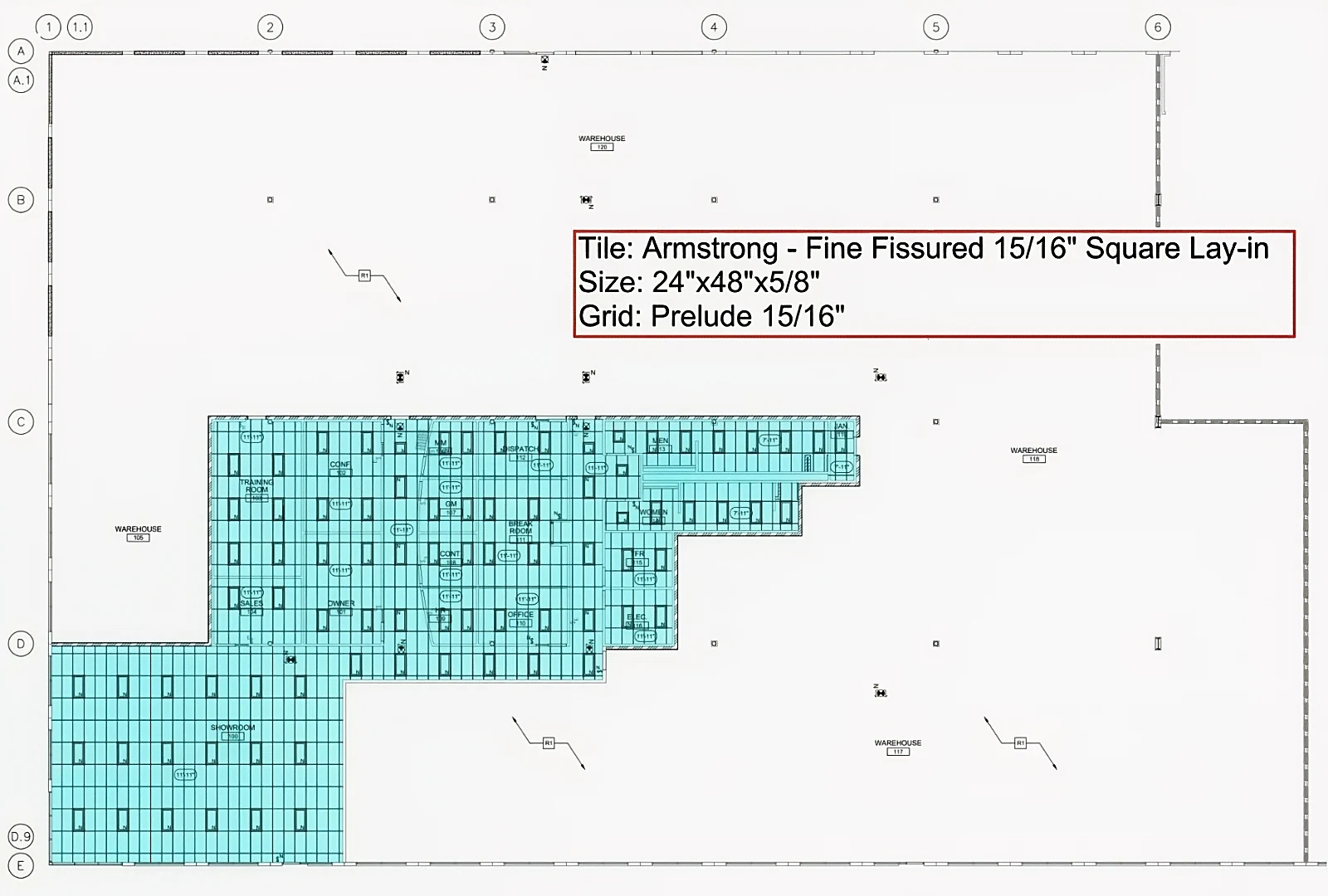 Reflected Ceiling Plan - Elite Events at MicroLumen