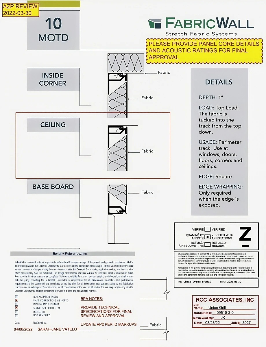 Stretch Fabric System for Union New American