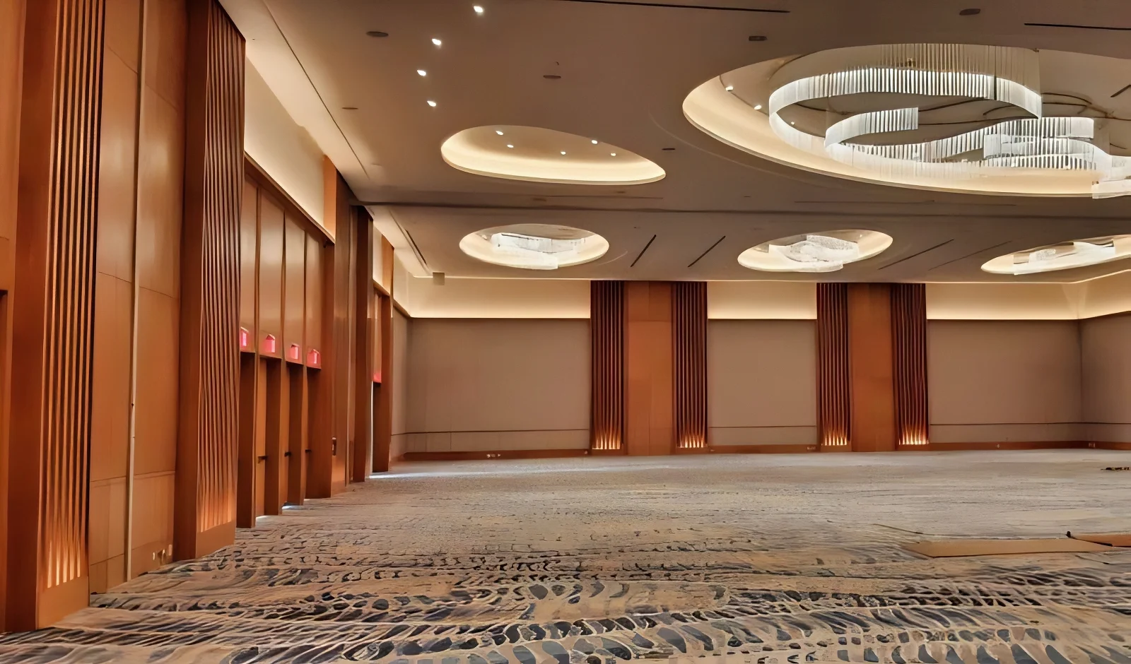 Fiberglass Install In Ballroom for Perfect Sound Absorption
