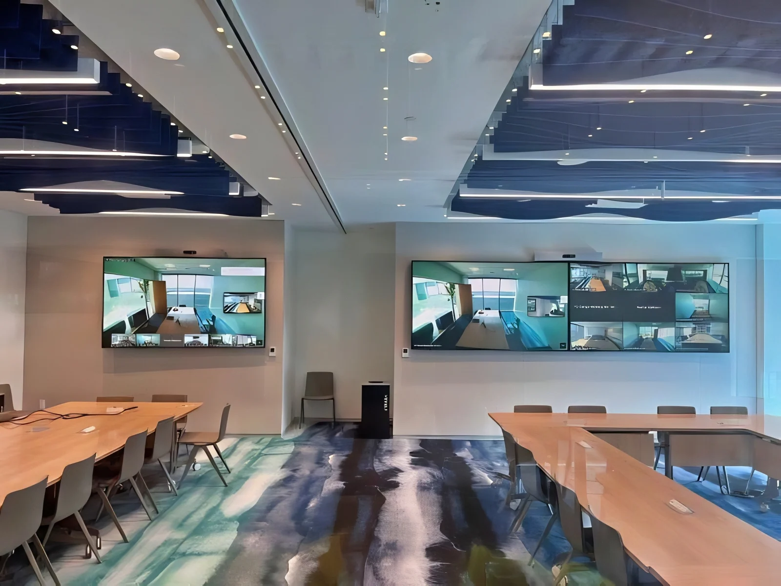 Stretched Fabric Wall On Installed Conference Room Partition