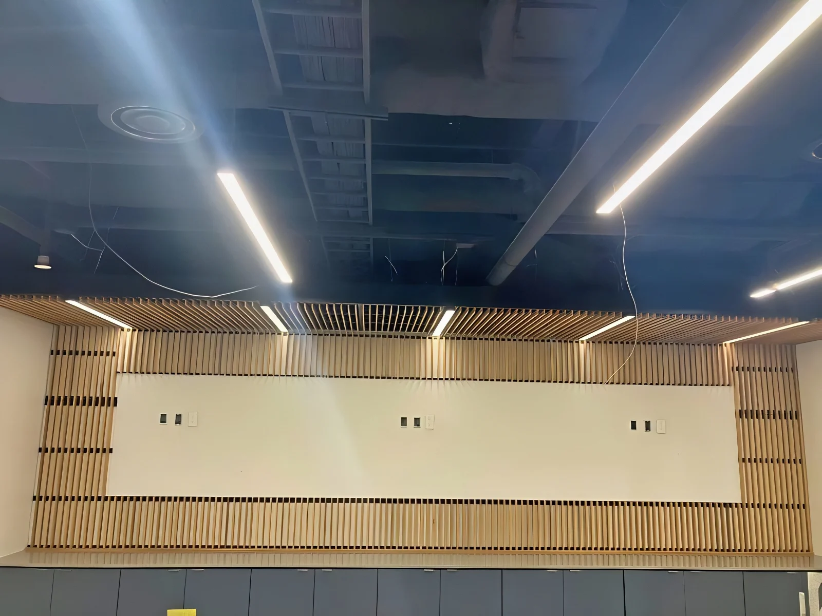 USF Library Armstrong Woodworks Install for Acoustical Treatment