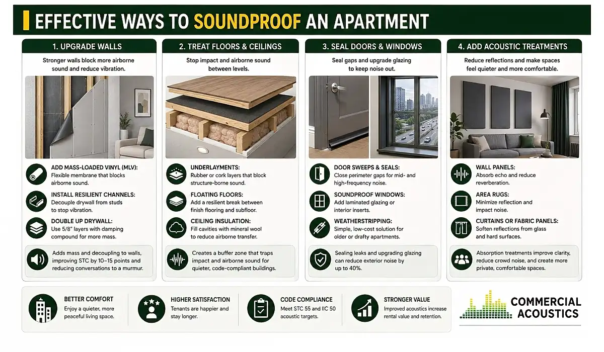 Four Ways to Effectively Soundproof An Apartment