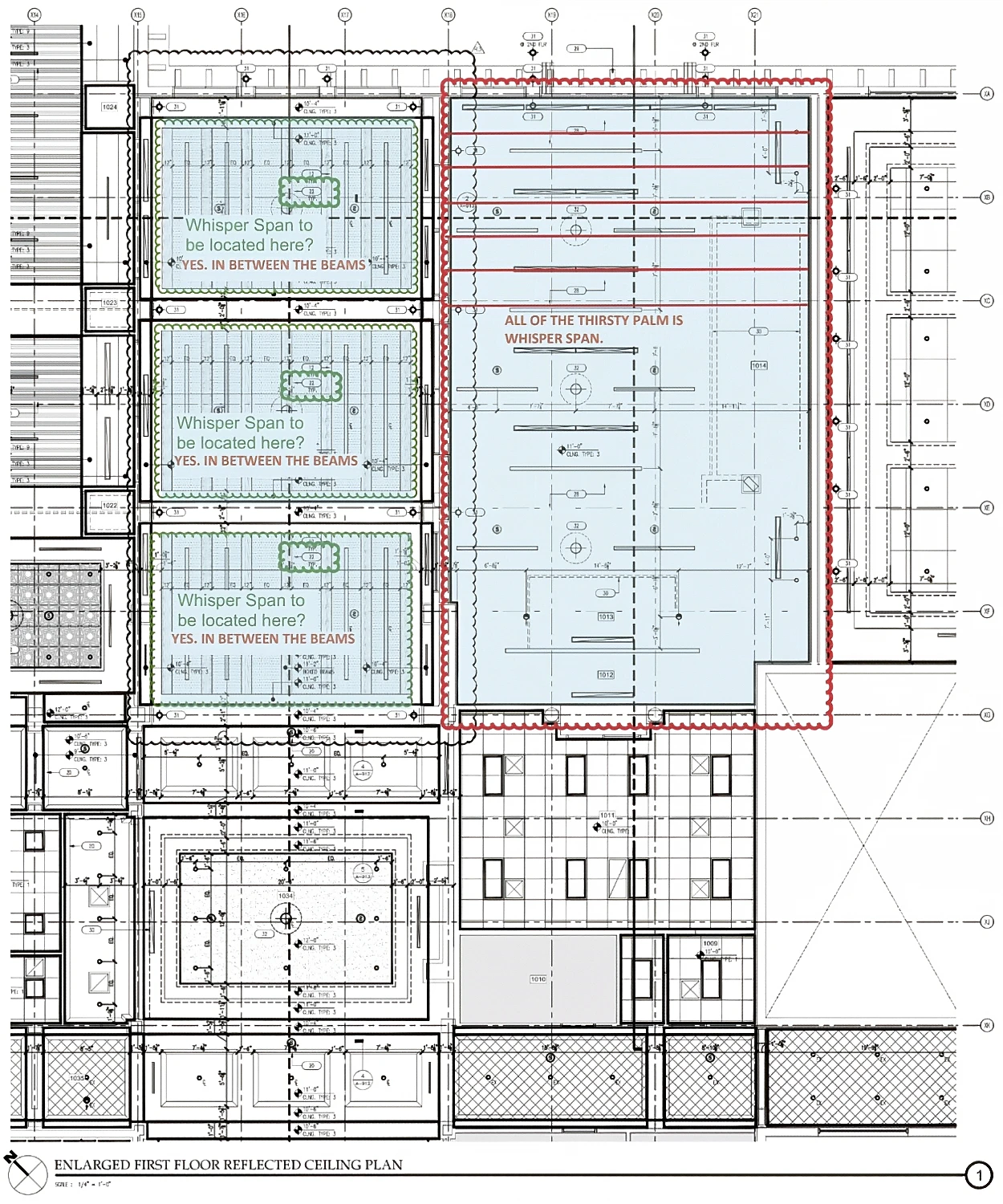 Broken Sound- Enlarged First Floor Ceiling Plan