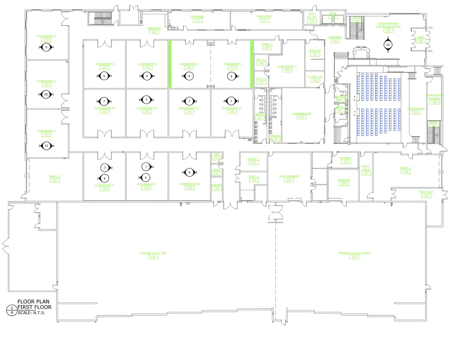 NAVFAC Camp Lejeune - First Floor Plan Noise Reduction
