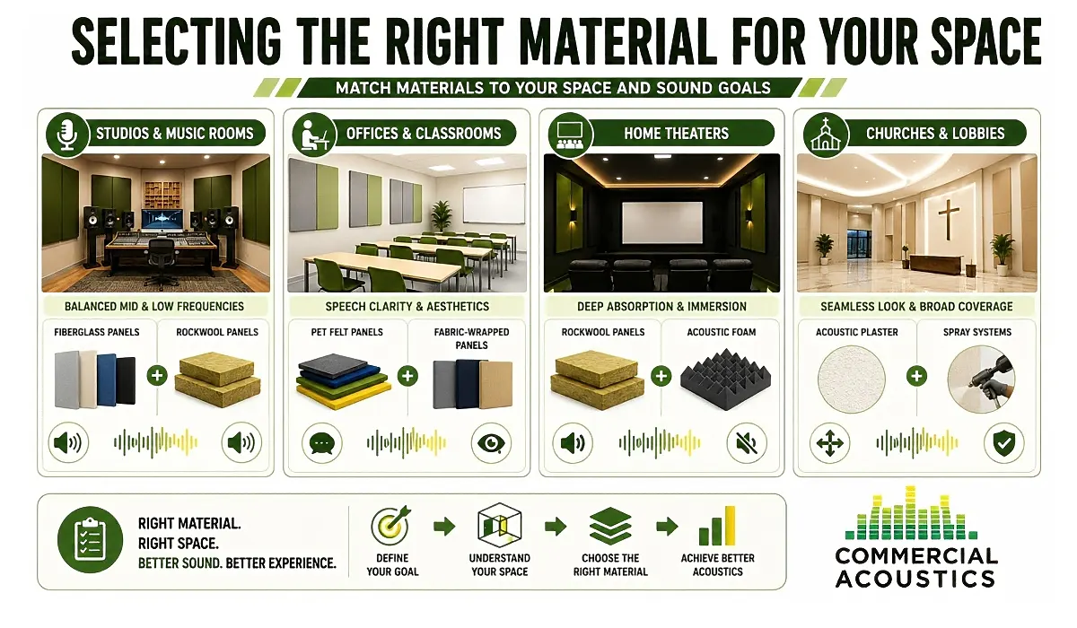 Choosing The Best Sound Absorbing Material For Every Room