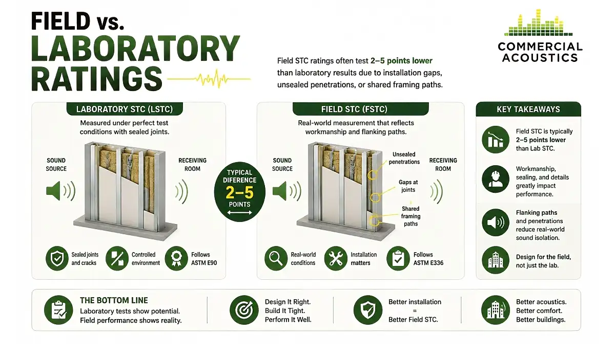 Field STC reveals real-world soundproofing performance