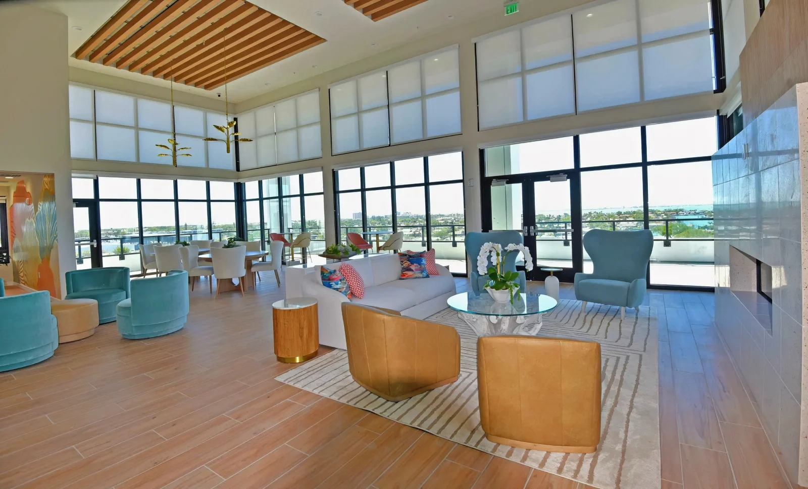 Shared Lounge Space that Feels Refined Acoustically and Visually