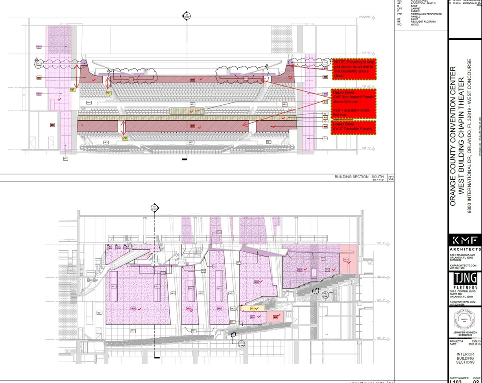 acoustic wall panel shop drawings