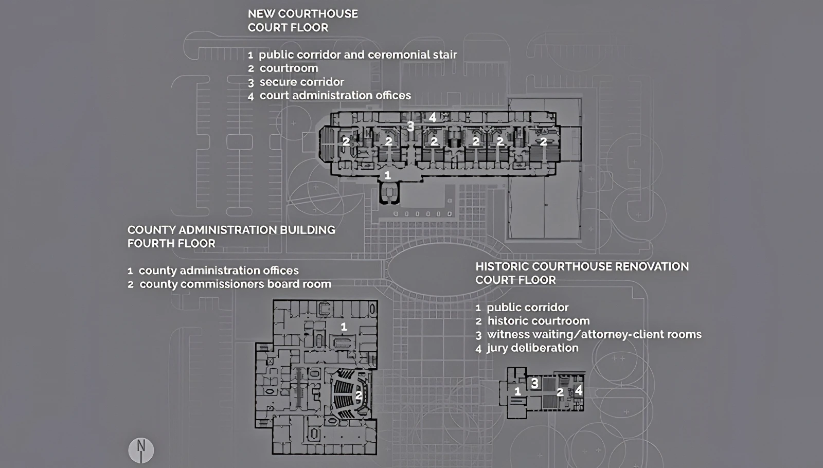 Courthouse Acoustic Renovation Floor Plan