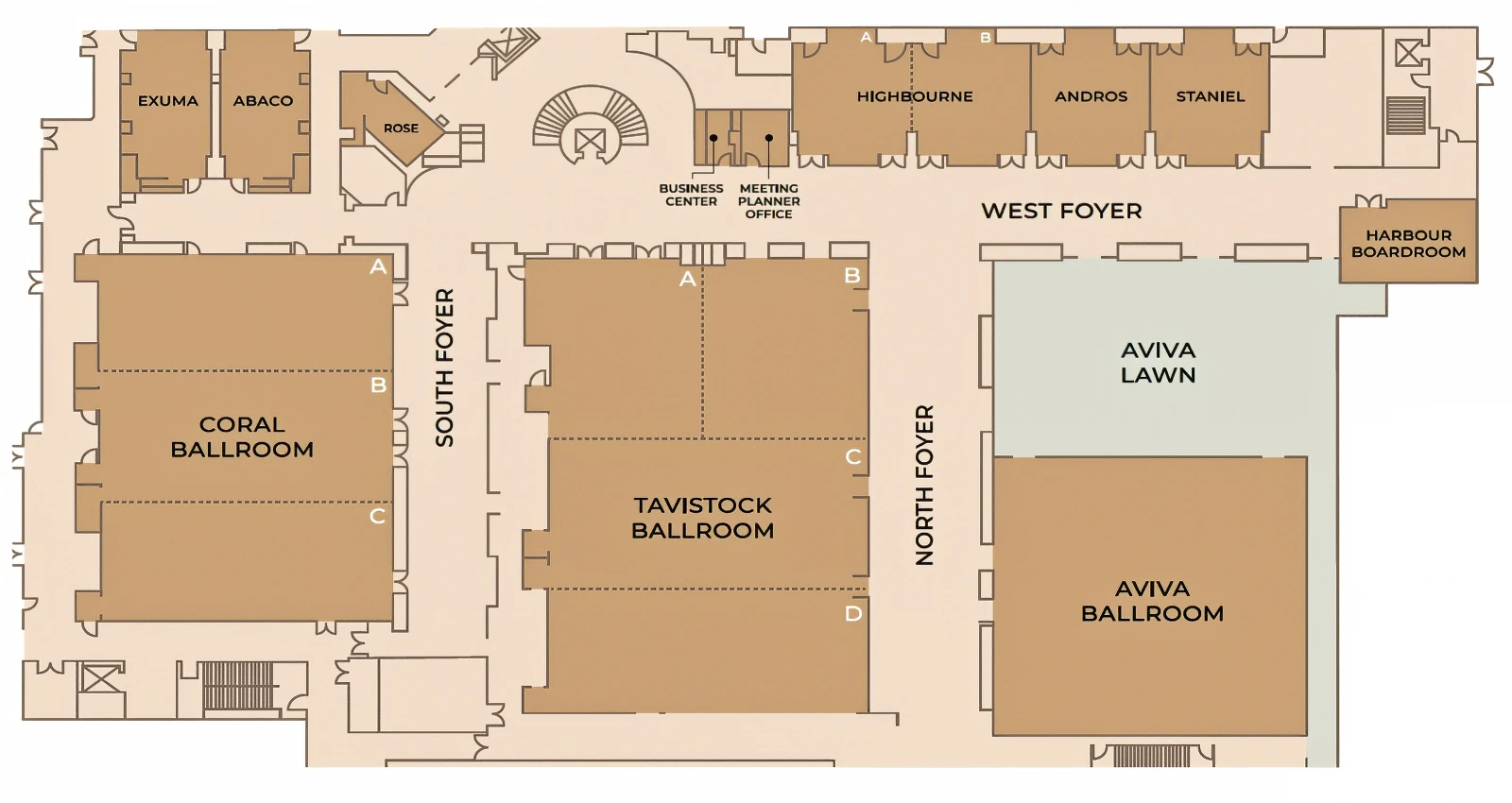 Floor Plan for Ballrooms at Pier Sixty-Six