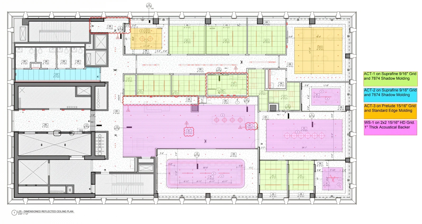 Biohaven Office - High NRC Ceiling Tile Plan