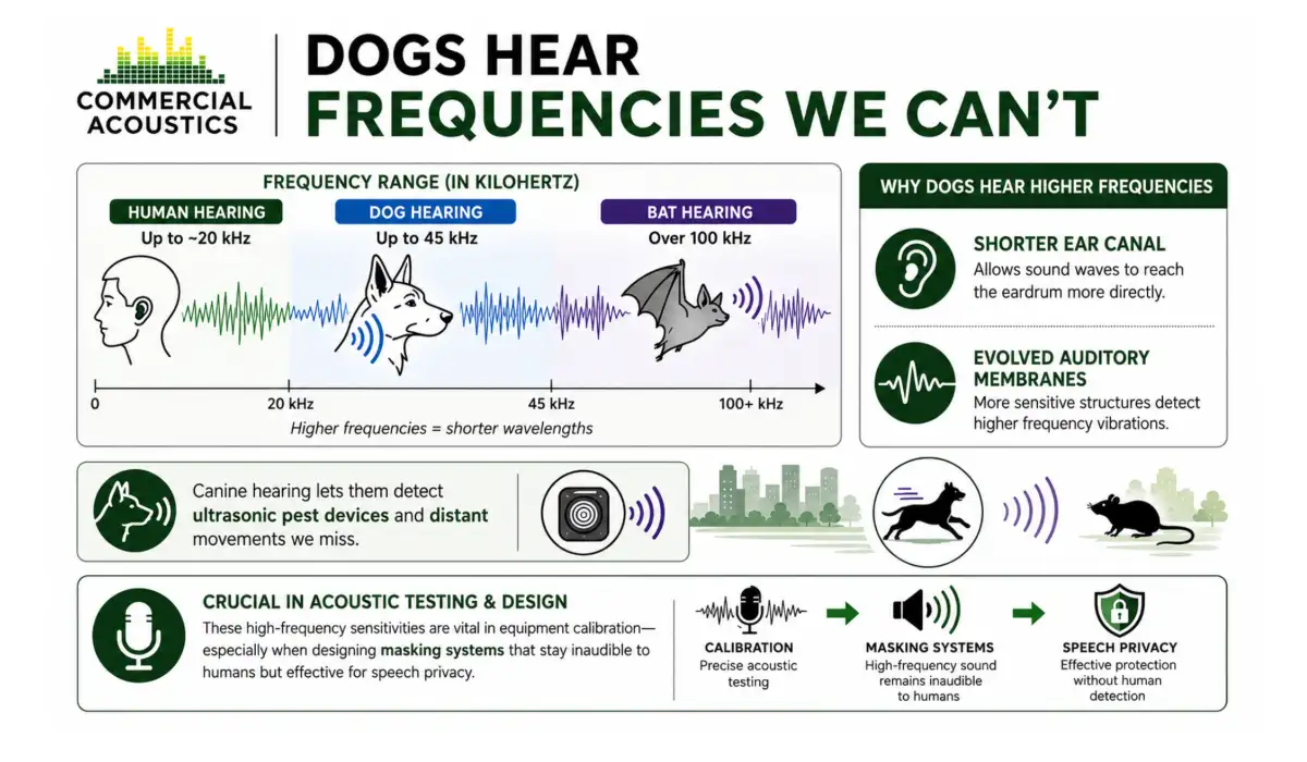 Dogs detect ultrasonic frequencies beyond human hearing