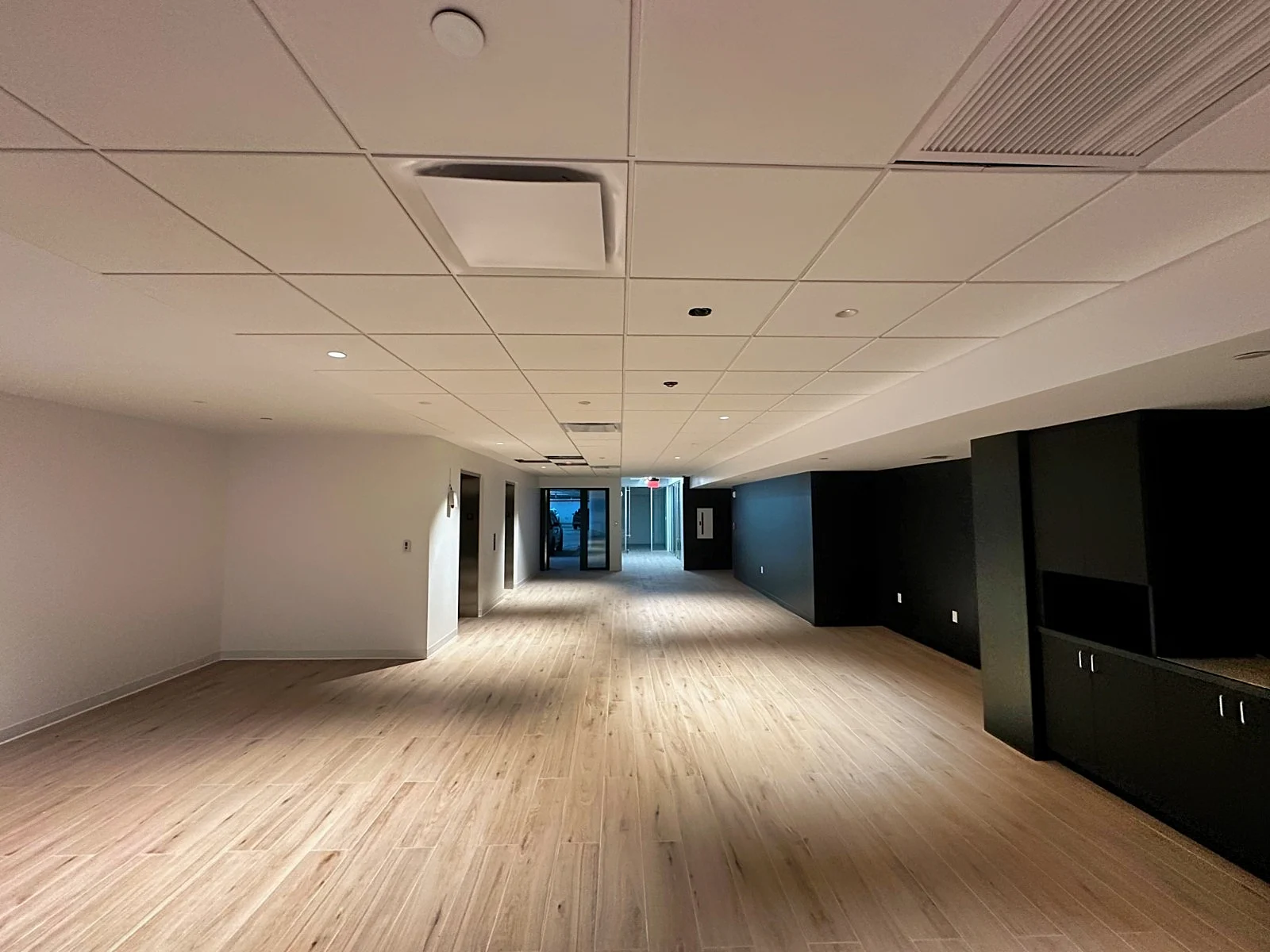 Installed Acoustic Ceiling Tiles at Mercedes Benz Coral Gables
