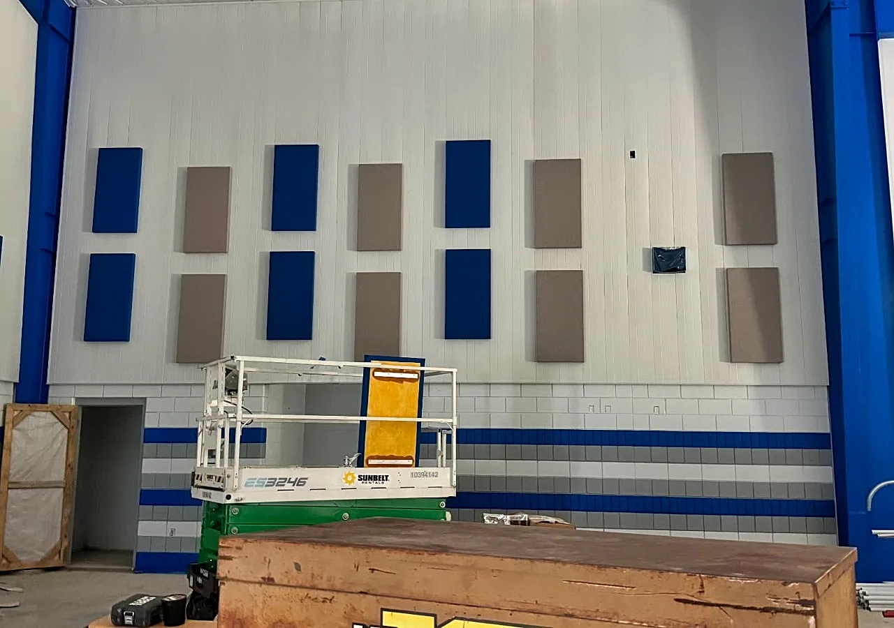 These panels are the perfect absorption method for an open space.