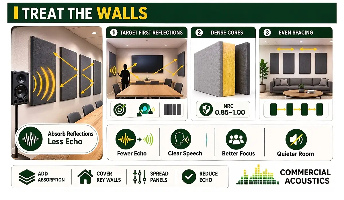 Acoustic Wall Panels Reduce Echo and Improve Room Clarity