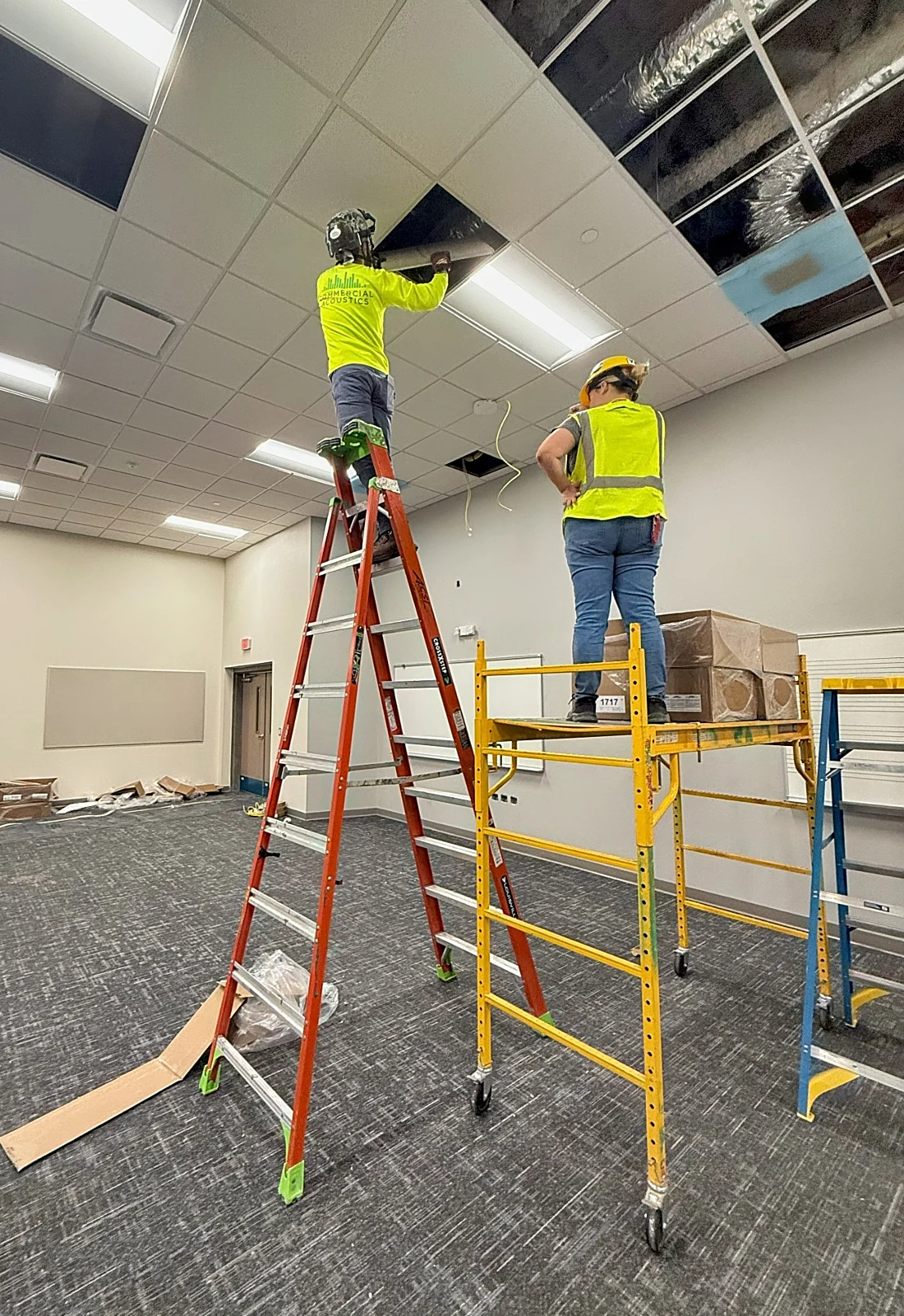 Reducing Echo via installation of ACT in our New School Construction Project