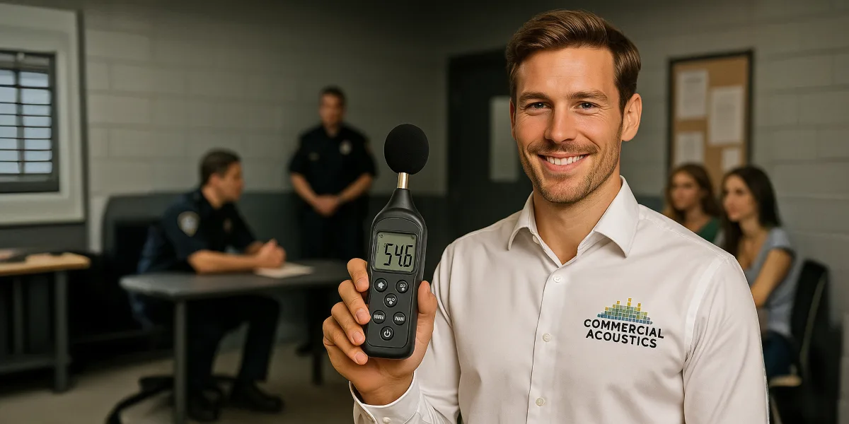Commercial Acoustics: Acoustic Consultant for Police Stations Interrogation Rooms, Dispatch, & Holding Areas