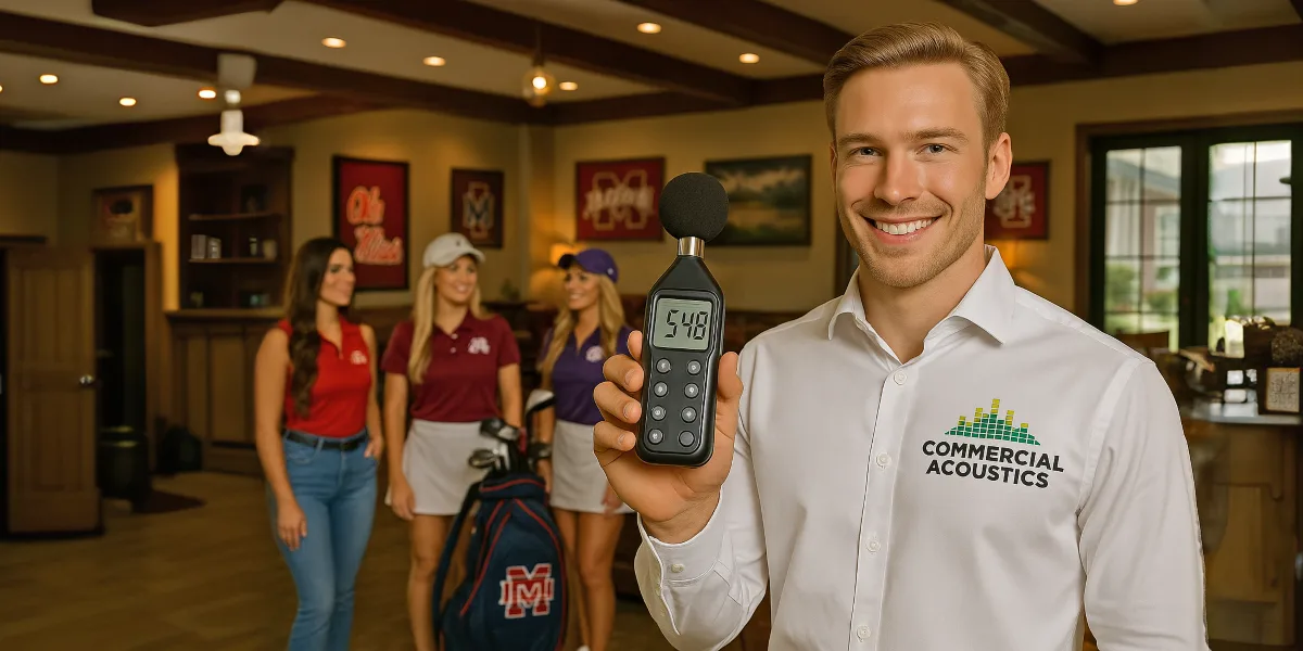 Clubhouse Soundproofing in Mississippi: Acoustic Panels, Materials, & Noise Control