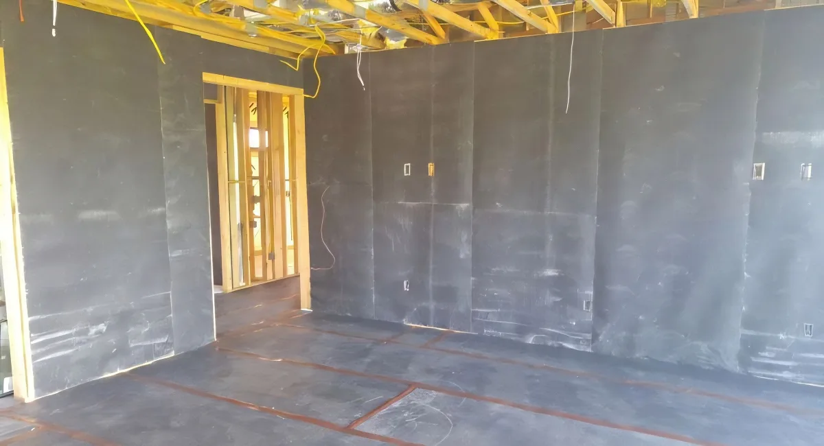 Mass Loaded Vinyl – a strong alternative for higher STC ratings.