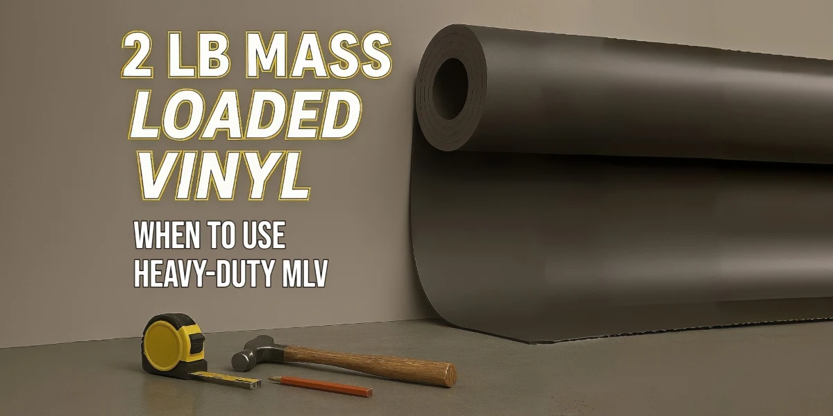 2 lb Mass Loaded Vinyl When to Use Heavy-Duty MLV - Commercial Acoustics