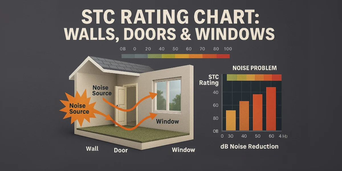 STC Rating Chart Walls Doors Windows