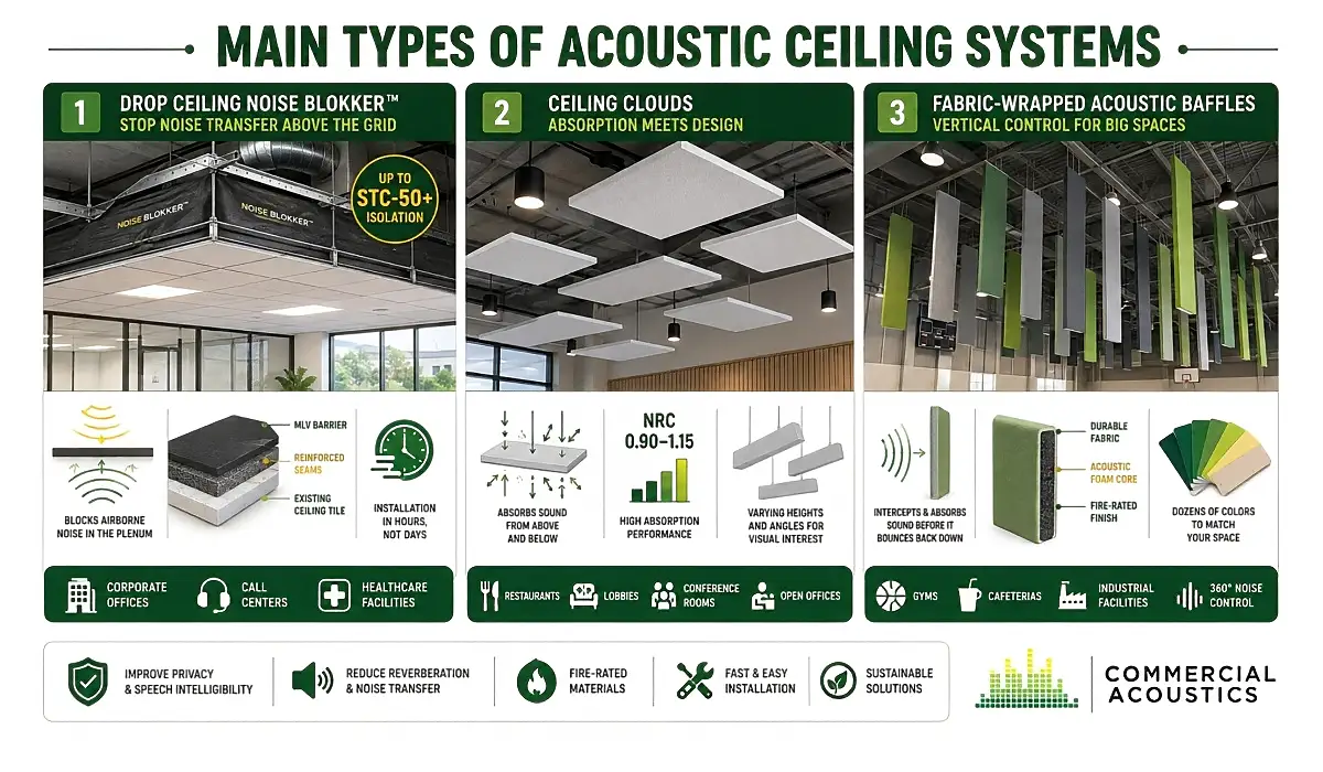 Acoustic Ceiling Solutions for Noise Control
