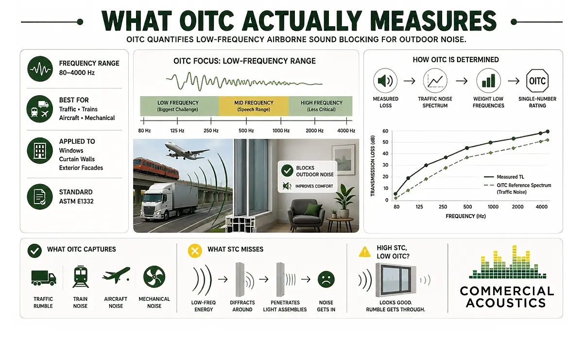OITC Ratings for Exterior Noise Control