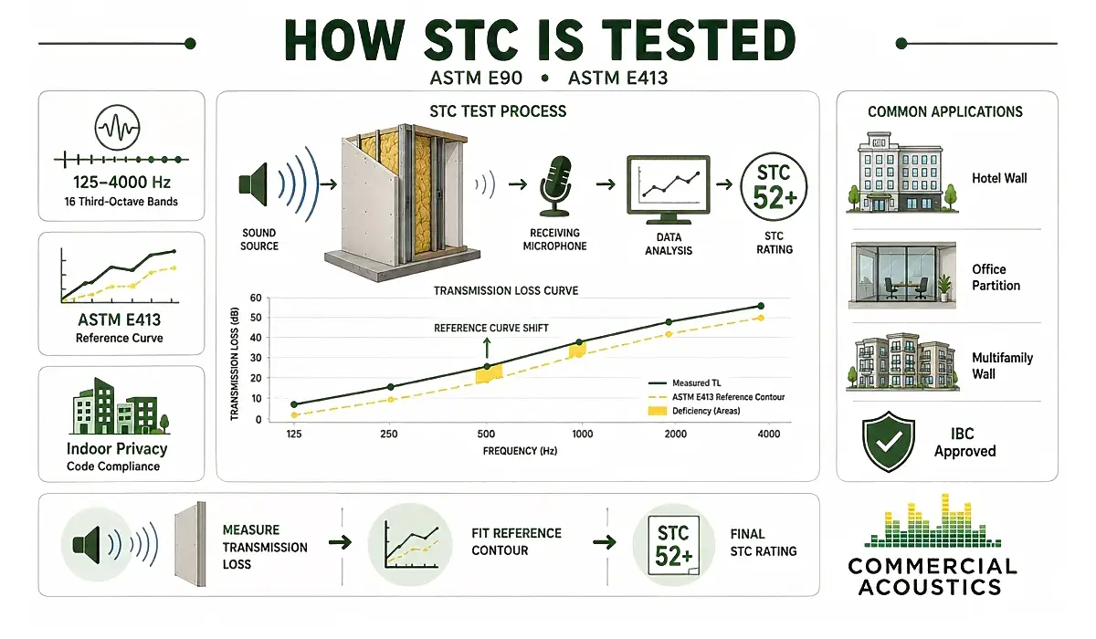 STC Testing Process and Sound Transmission Ratings