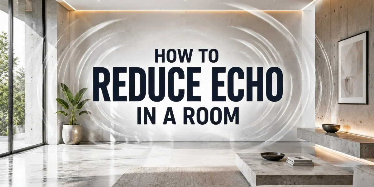 How to Reduce Echo in a Room