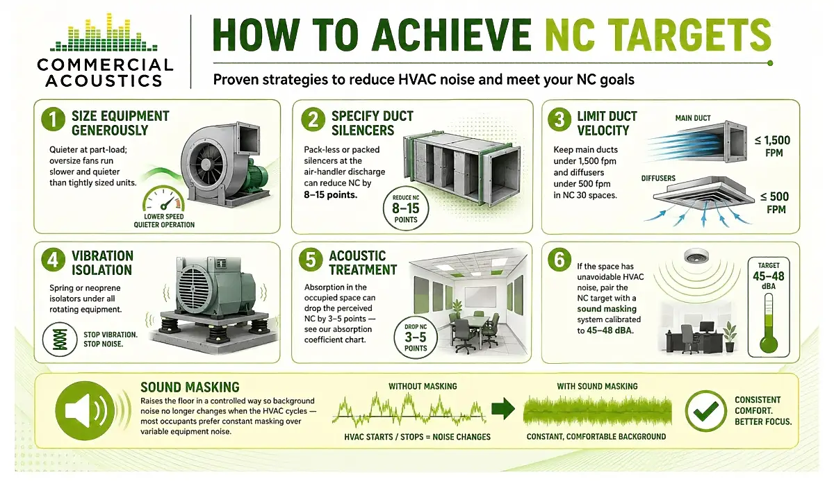 Reduce HVAC Noise and Meet NC Targets