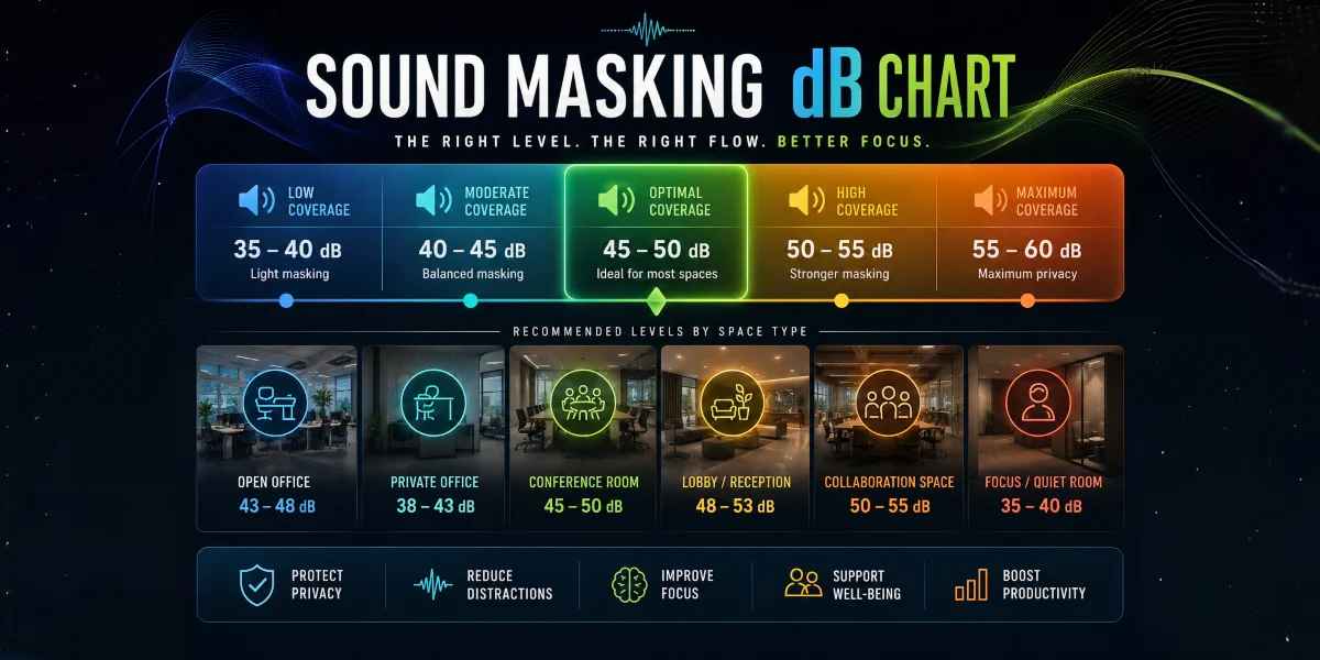 Sound Masking db Chart Commercial Acoustics