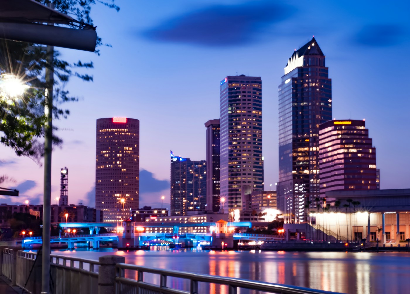 Tampa, Florida at golden hour