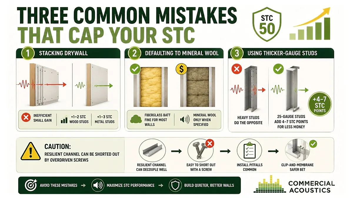 Avoid These Three Mistakes That Reduce Wall STC Performance