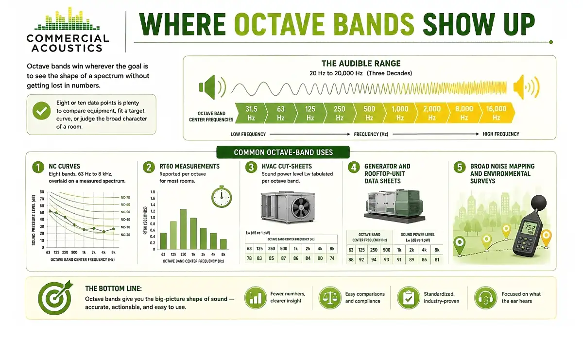 Common Applications of Octave Bands in Noise Analysis
