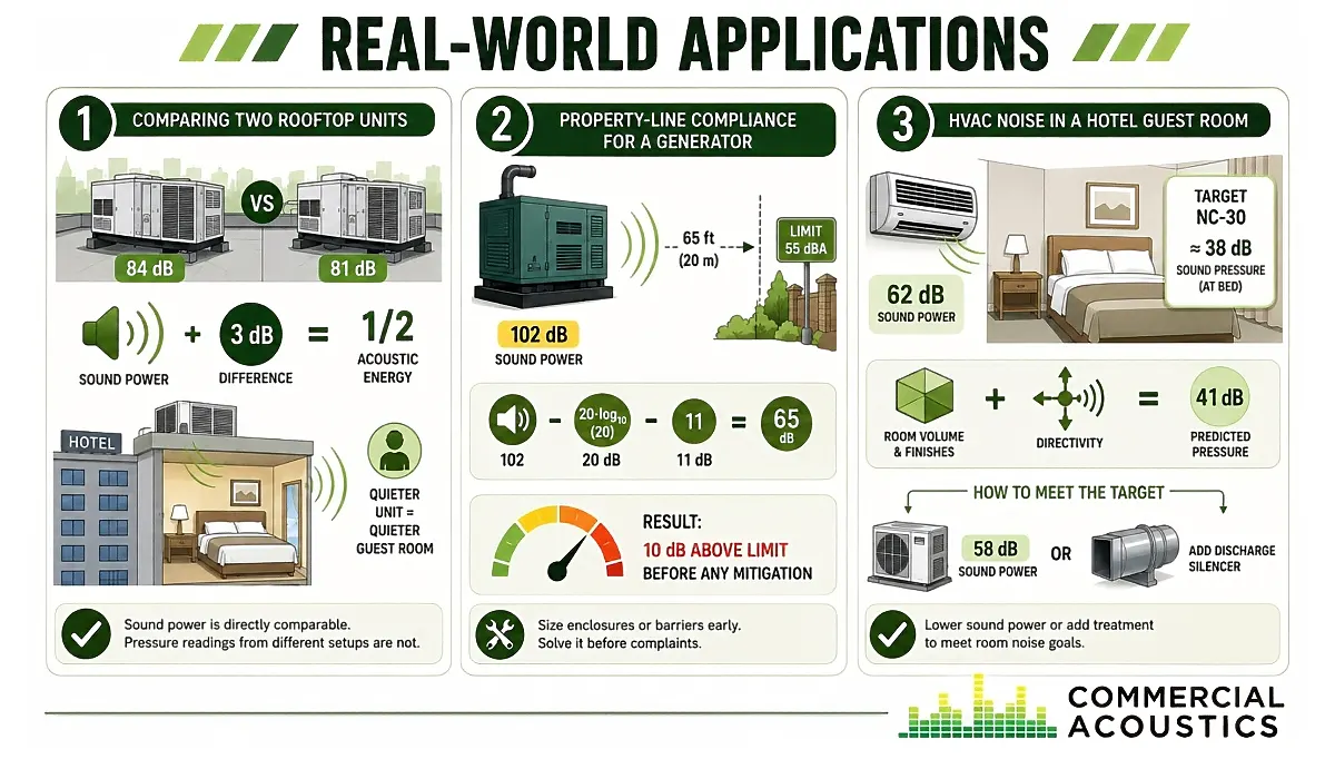 Comparing Sound Power in Everyday Building Design