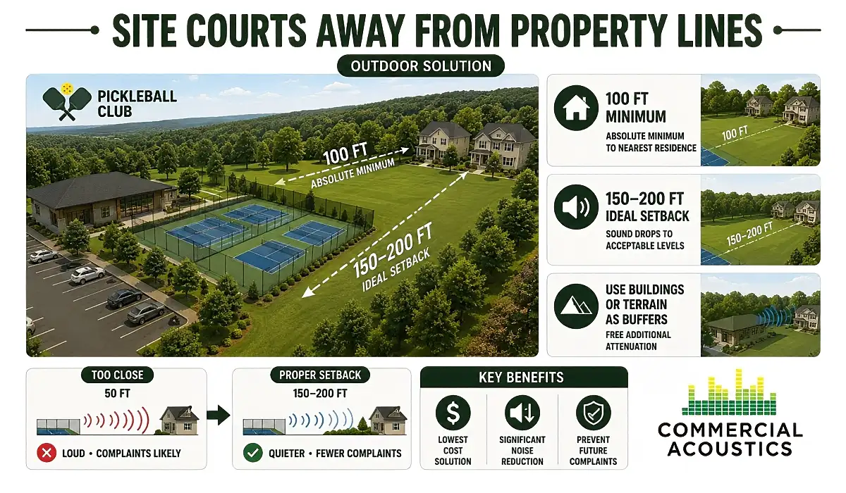 Distance and Barriers Improve Pickleball Noise Control