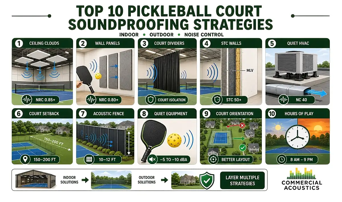Pickleball Court Noise Control Solutions