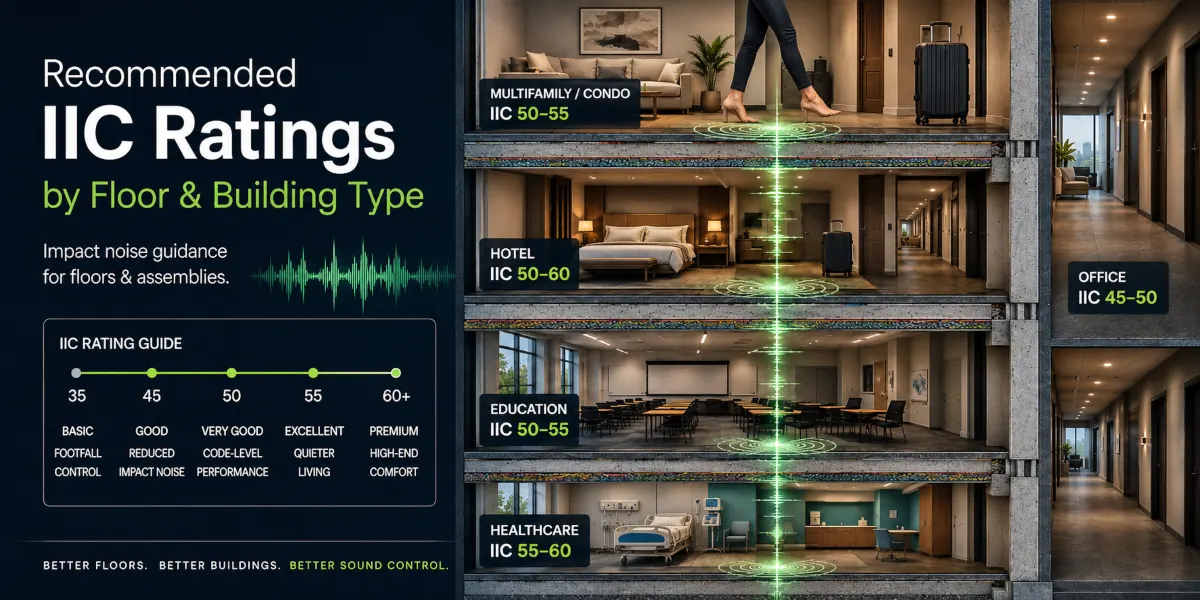 Recommended IIC Ratings by Floor Building Type