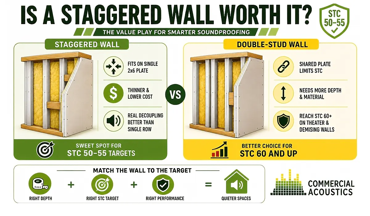Staggered Stud Walls Balance Cost, Space, and Performance