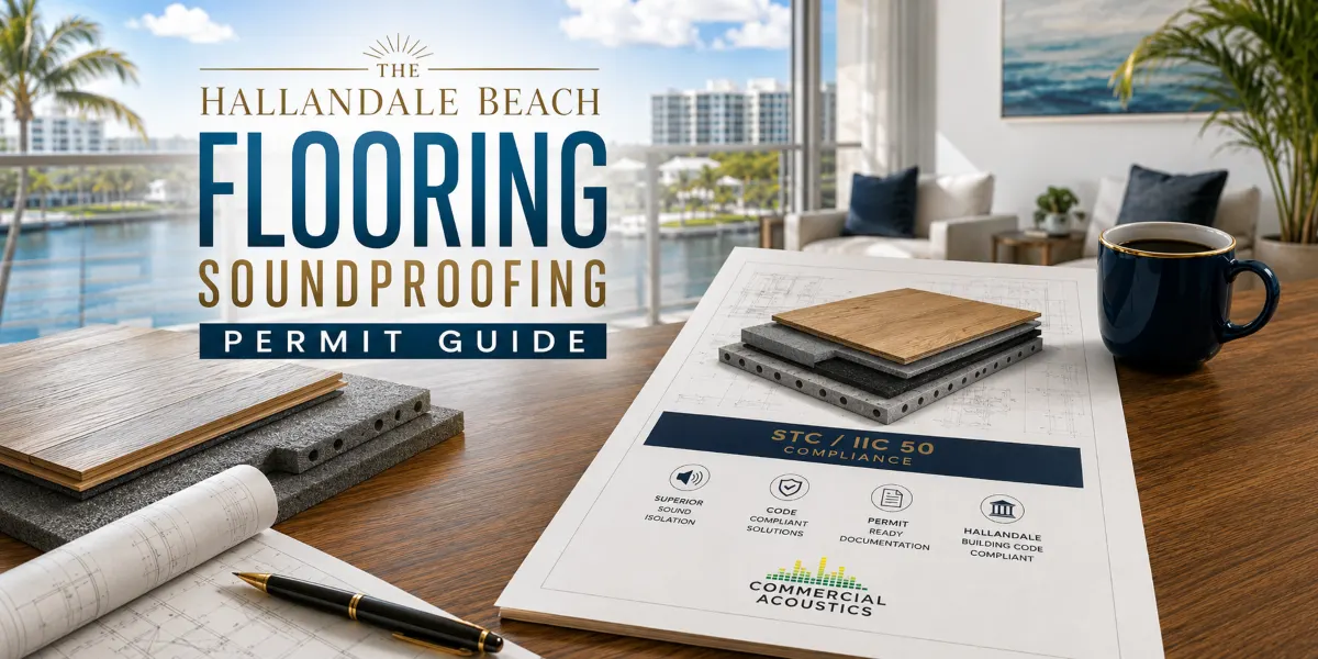 The Hallandale Beach Flooring Soundproofing Permit Guide &mdash; STC/IIC 50 compliance reference for condo flooring renovations