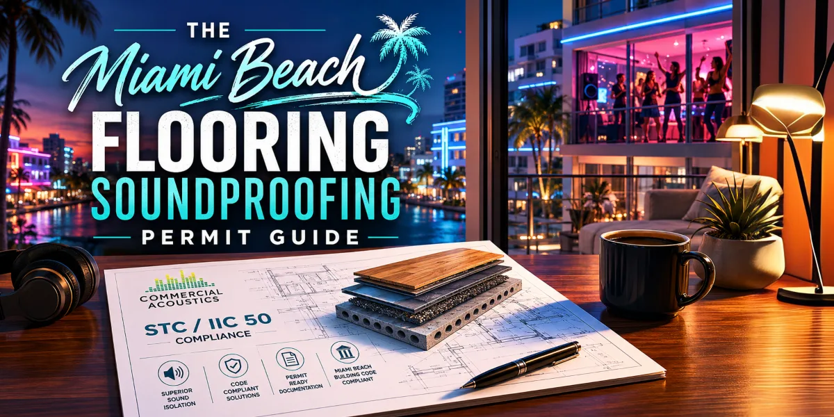 The Miami Beach Flooring Soundproofing Permit Guide &mdash; STC/IIC 50 compliance reference for condo flooring renovations