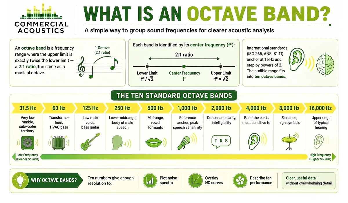 The Standard Octave Bands Used in Acoustic Measurements