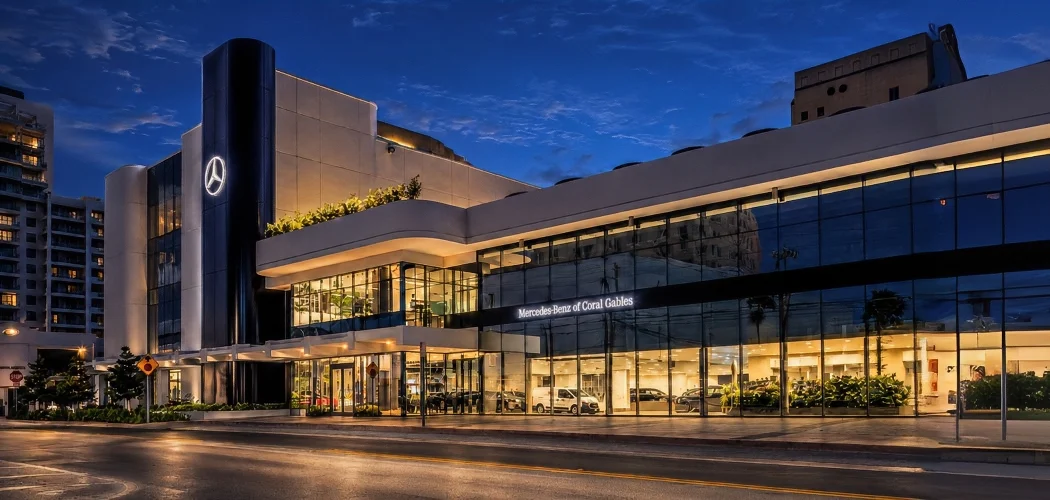 Noise Reduction Mercedes Benz Auto Dealership Coral Gables FL