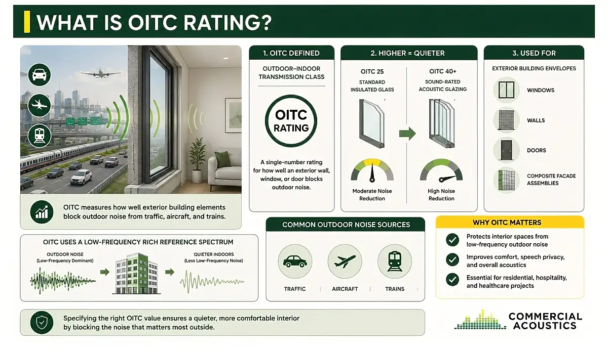 OITC Rating Measures Exterior Noise Reduction Performance