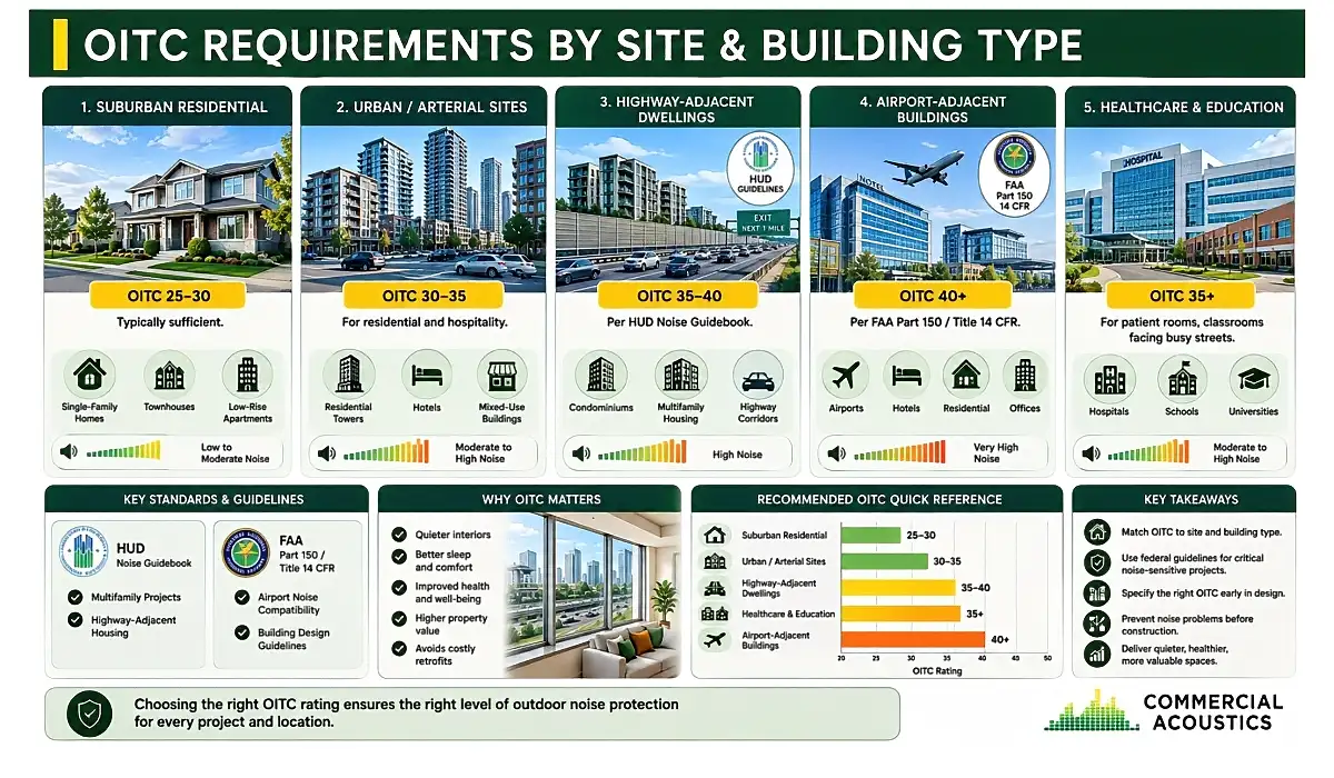 Urban and Highway Sites Require Higher OITC Ratings