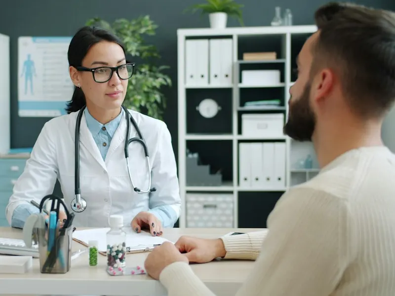 Doctor Patient Exam Room Consultation