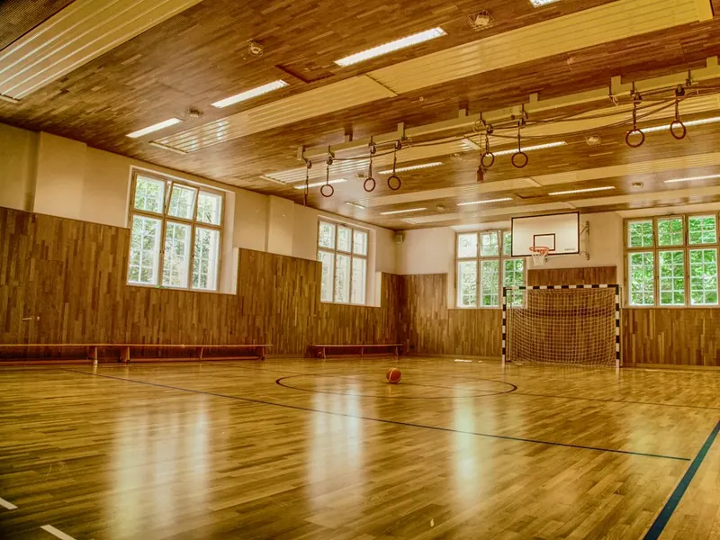 School Gymnasium Wood Floor